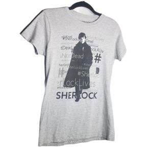 Sherlock BBC T-Shirt Alive Not Dead Women's Small